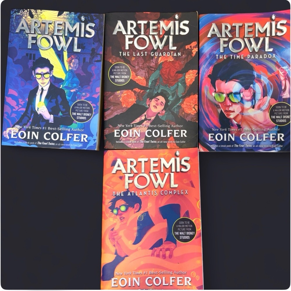 Artemis Fowl 4 Books Set by Eoin Colfer - Vibrant Multi-Color Covers